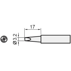 5SI-216N-3.2D Pro'sKit Жало сменное (клин 3.2 мм)
