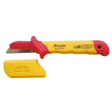 PD-V004A Pro'sKit Нож изолированный для зачистки кабелей с секторными жилами и круглых кабелей (54х185) 1000В