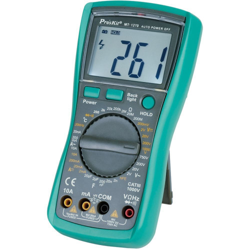 MT-1270 Pro'sKit Мультиметр цифровой (частотомер, измеритель емкости, термометр)