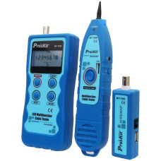 MT-7059 Pro'sKit Тестер кабельный с ЖК-дисплеем, трассировка, карта LAN кабелей