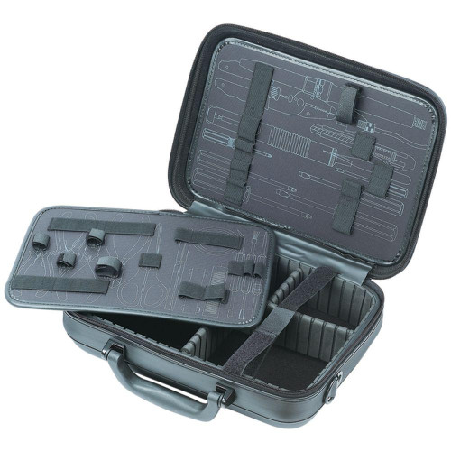 9PK-710P Pro'sKit Кейс для инструмента с 2 палетами ЛЮКС(кожа)